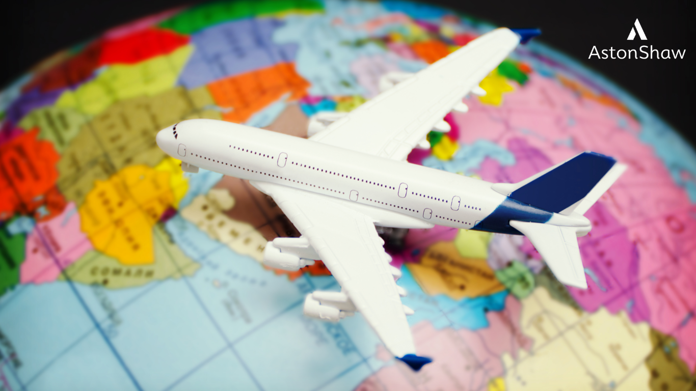 picture-of-aeroplane-on-coloured-globe